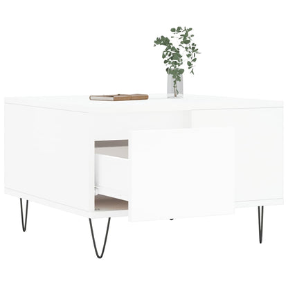 vidaXL Coffee Table White 55x55x36.5 cm Engineered Wood