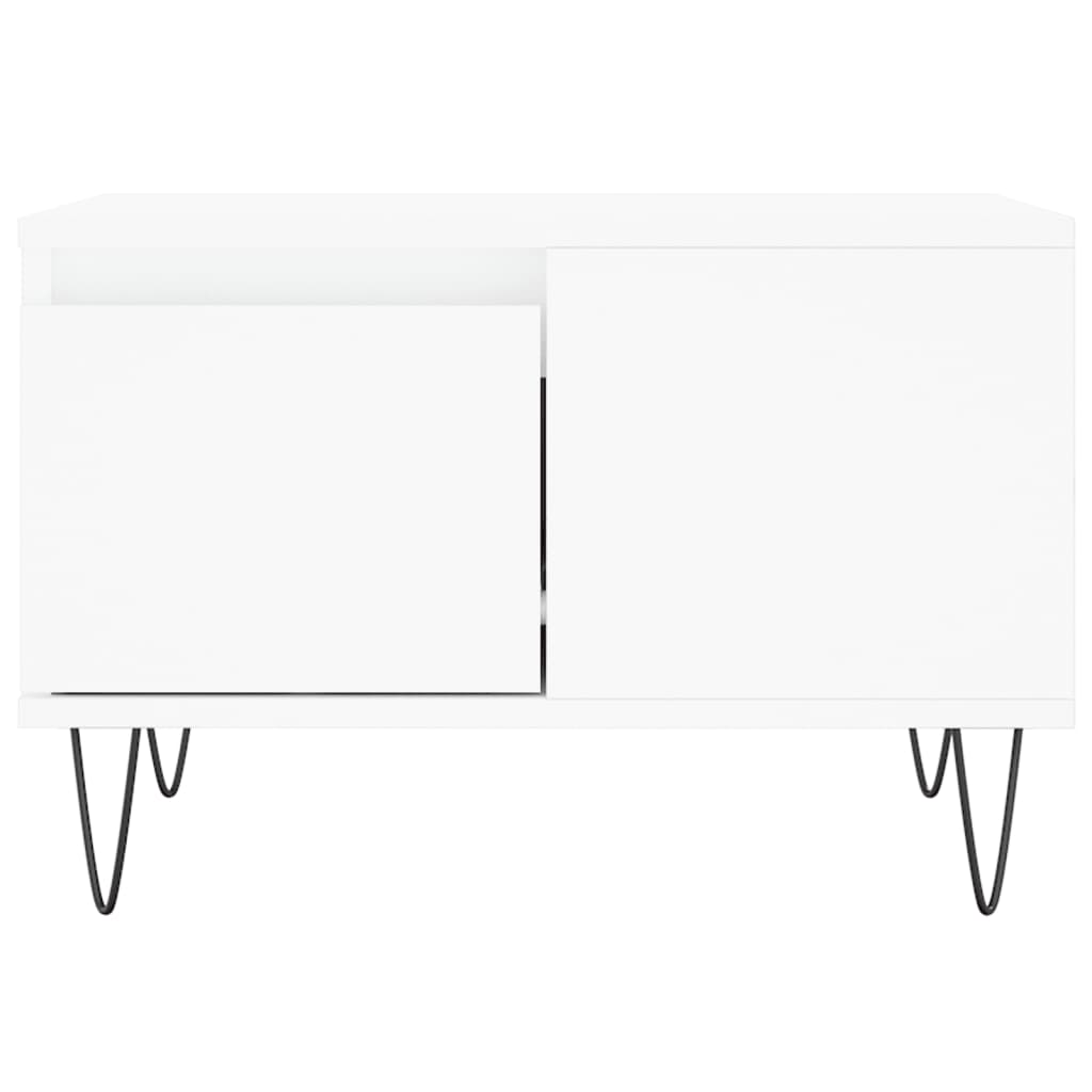 vidaXL Coffee Table White 55x55x36.5 cm Engineered Wood