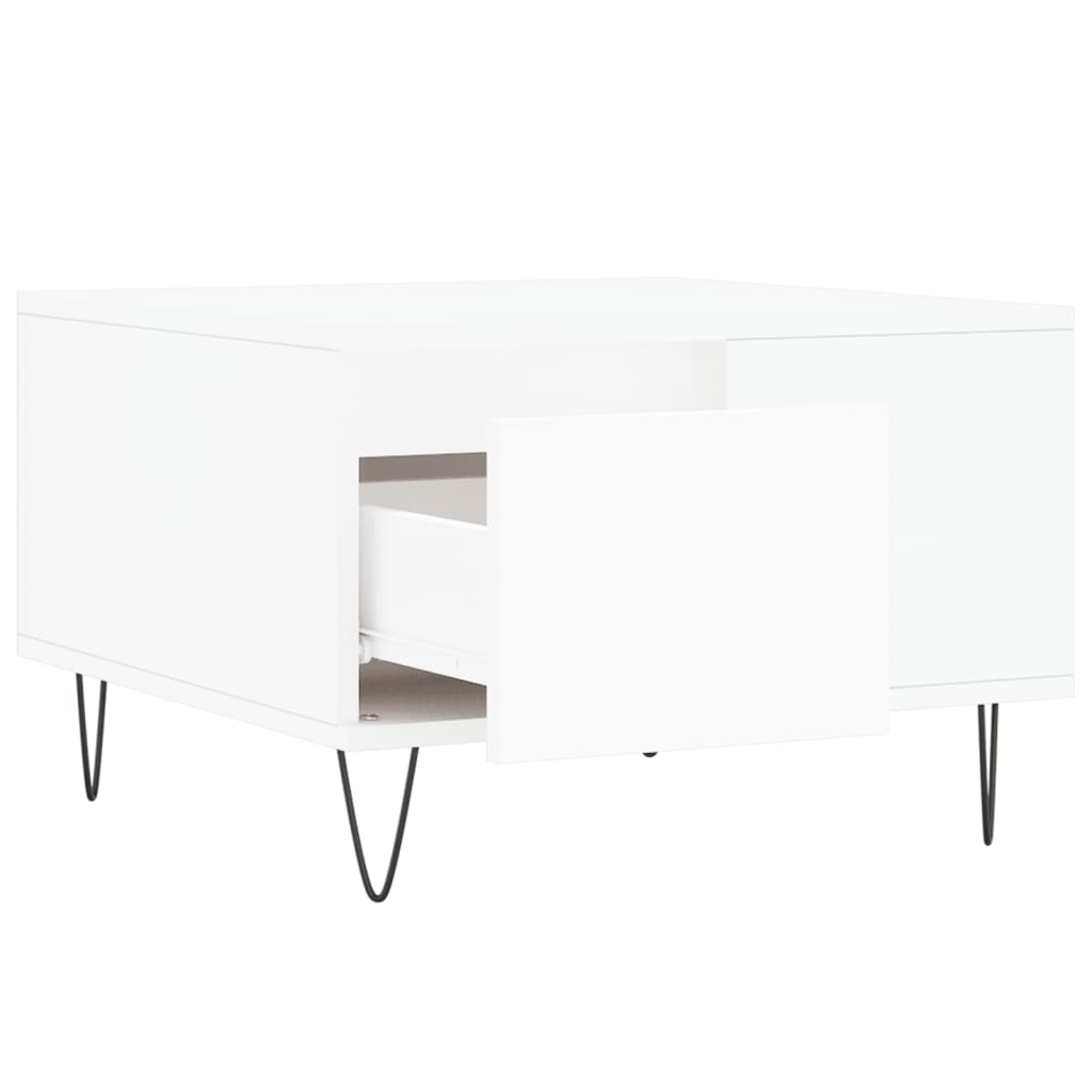vidaXL Coffee Table White 55x55x36.5 cm Engineered Wood