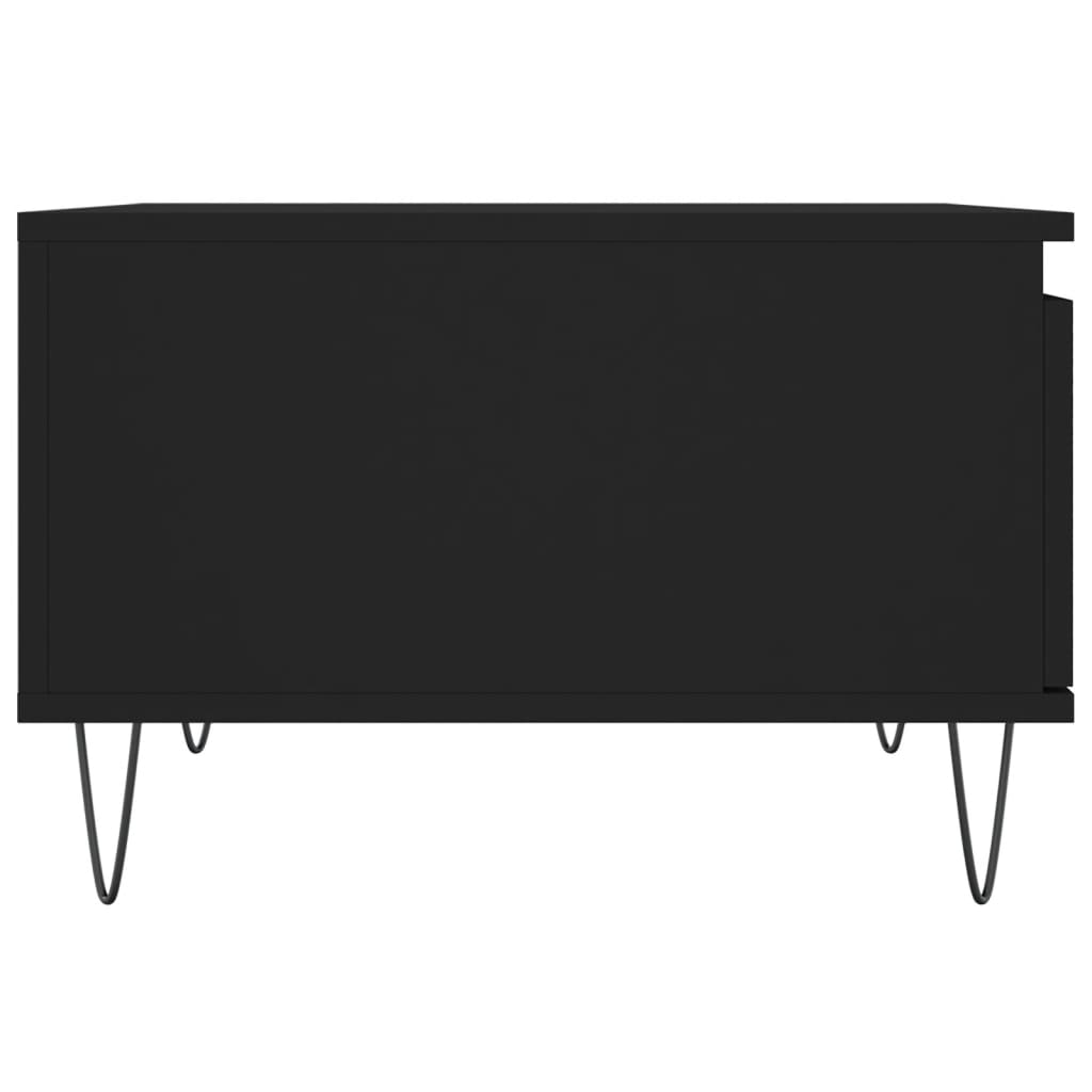 vidaXL Coffee Table Black 55x55x36,5 cm Engineered Wood