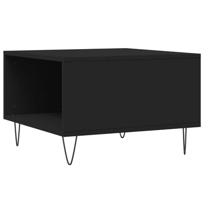 vidaXL Coffee Table Black 55x55x36,5 cm Engineered Wood