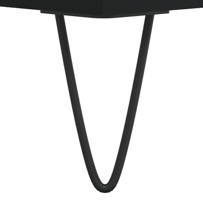vidaXL Coffee Table Black 55x55x36,5 cm Engineered Wood