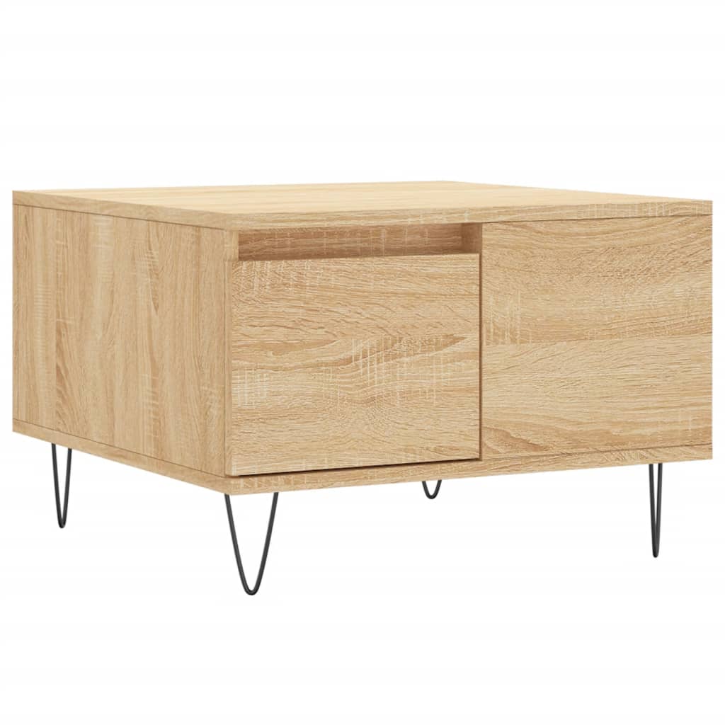 vidaXL Coffee Table Sonoma Oak 55x55x36.5 cm Engineered Wood
