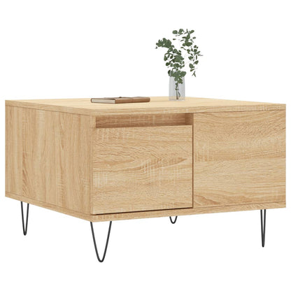 vidaXL Coffee Table Sonoma Oak 55x55x36,5 cm Engineered Wood
