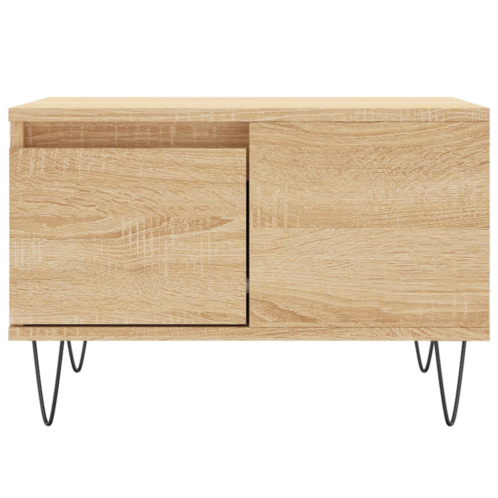 vidaXL Coffee Table Sonoma Oak 55x55x36,5 cm Engineered Wood