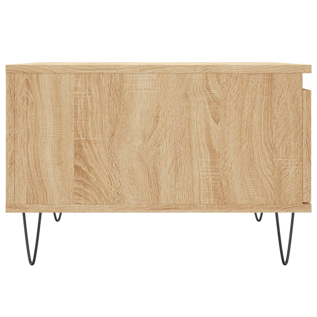 vidaXL Coffee Table Sonoma Oak 55x55x36,5 cm Engineered Wood