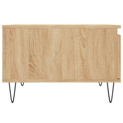 vidaXL Coffee Table Sonoma Oak 55x55x36,5 cm Engineered Wood