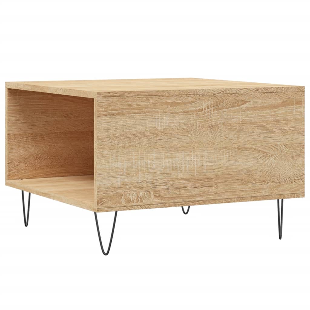 vidaXL Coffee Table Sonoma Oak 55x55x36,5 cm Engineered Wood