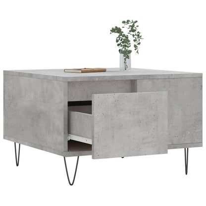 vidaXL Coffee Table Concrete Grey 55x55x36.5 cm Engineered Wood