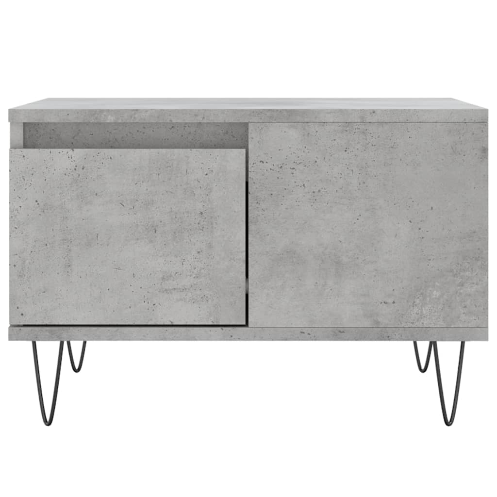 vidaXL Coffee Table Concrete Grey 55x55x36,5 cm Engineered Wood