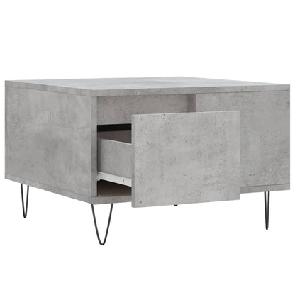 vidaXL Coffee Table Concrete Grey 55x55x36.5 cm Engineered Wood
