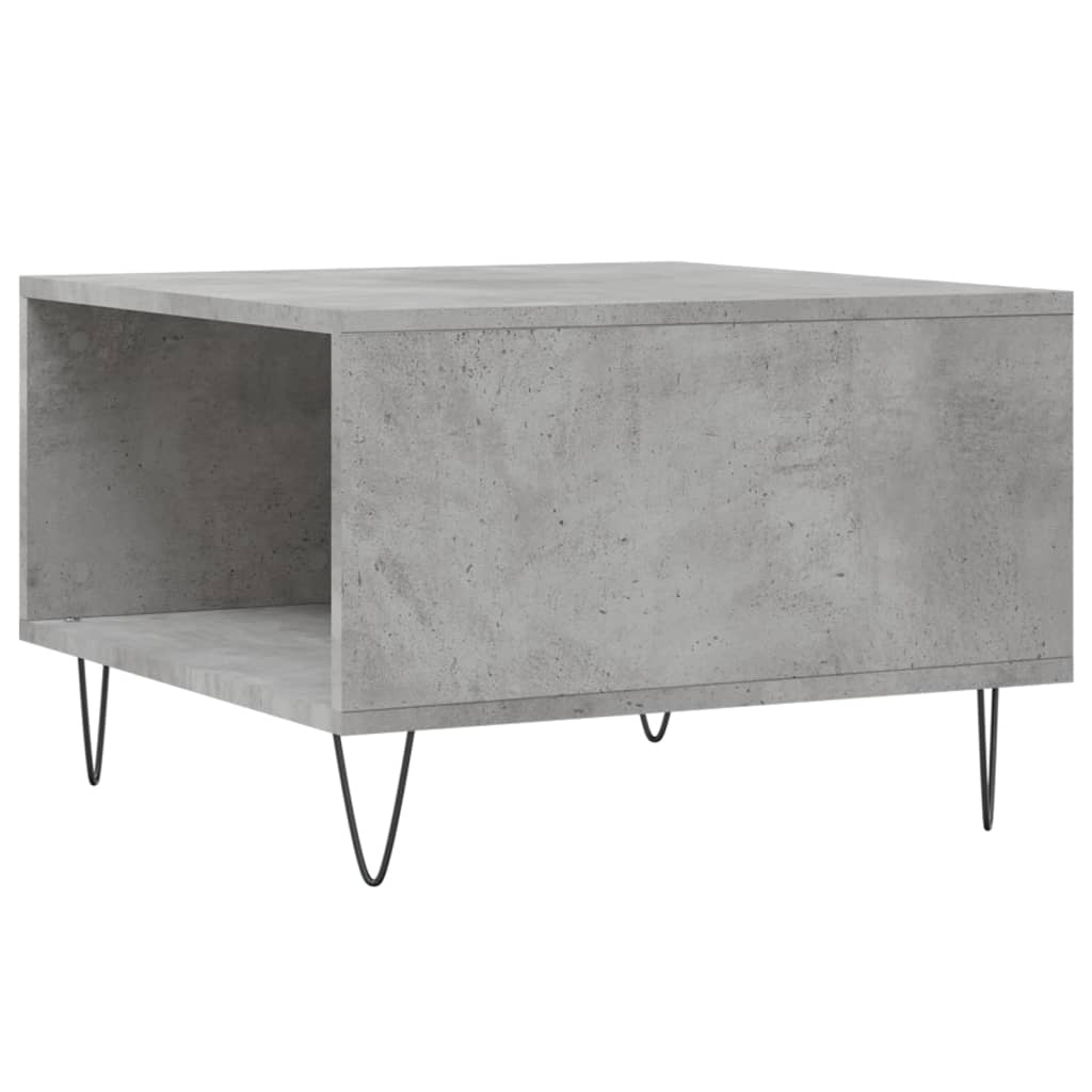 vidaXL Coffee Table Concrete Grey 55x55x36.5 cm Engineered Wood