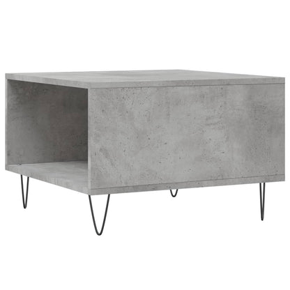 vidaXL Coffee Table Concrete Grey 55x55x36,5 cm Engineered Wood