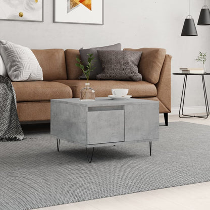vidaXL Coffee Table Concrete Grey 55x55x36,5 cm Engineered Wood