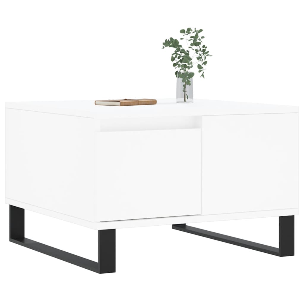 vidaXL Coffee Table White 55x55x36,5 cm Engineered Wood