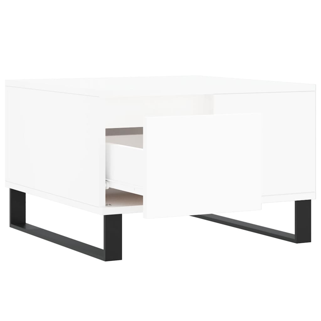vidaXL Coffee Table White 55x55x36,5 cm Engineered Wood