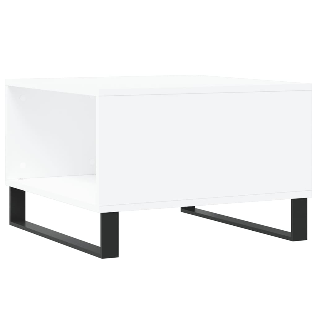 vidaXL Coffee Table White 55x55x36,5 cm Engineered Wood
