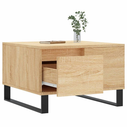vidaXL Coffee Table Sonoma Oak 55x55x36,5 cm Engineered Wood