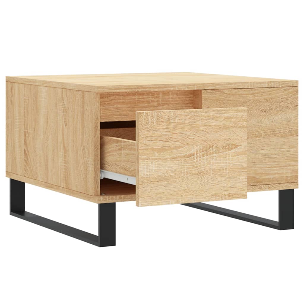 vidaXL Coffee Table Sonoma Oak 55x55x36,5 cm Engineered Wood