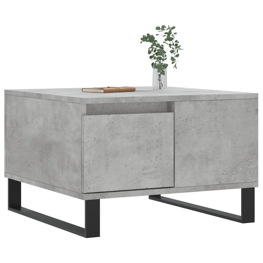 vidaXL Coffee Table Concrete Grey 55x55x36,5 cm Engineered Wood