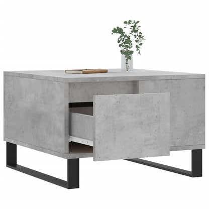 vidaXL Coffee Table Concrete Grey 55x55x36,5 cm Engineered Wood