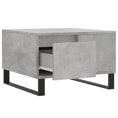 vidaXL Coffee Table Concrete Grey 55x55x36,5 cm Engineered Wood