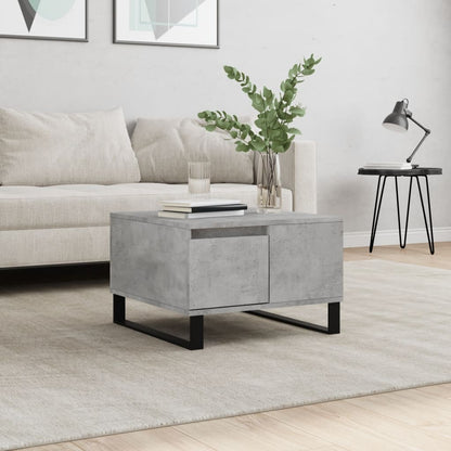 vidaXL Coffee Table Concrete Grey 55x55x36,5 cm Engineered Wood
