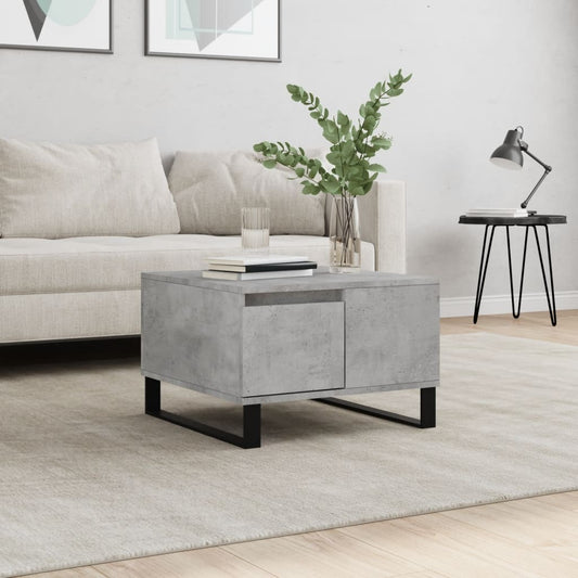 vidaXL Coffee Table Concrete Grey 55x55x36,5 cm Engineered Wood