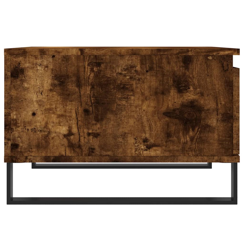 vidaXL Coffee Table Smoked Oak 55x55x36.5 cm Engineered Wood
