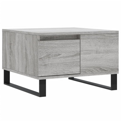 vidaXL Coffee Table Grey Sonoma 55x55x36,5 cm Engineered Wood