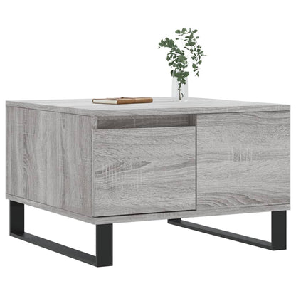 vidaXL Coffee Table Grey Sonoma 55x55x36,5 cm Engineered Wood