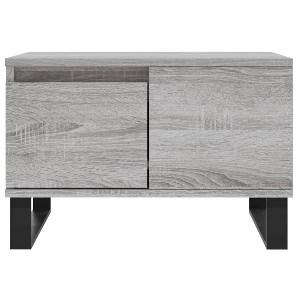 vidaXL Coffee Table Grey Sonoma 55x55x36,5 cm Engineered Wood