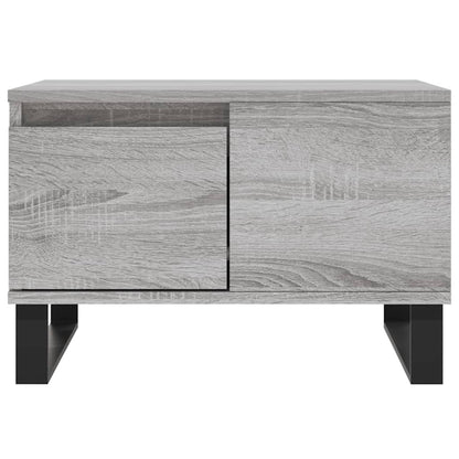 vidaXL Coffee Table Grey Sonoma 55x55x36,5 cm Engineered Wood