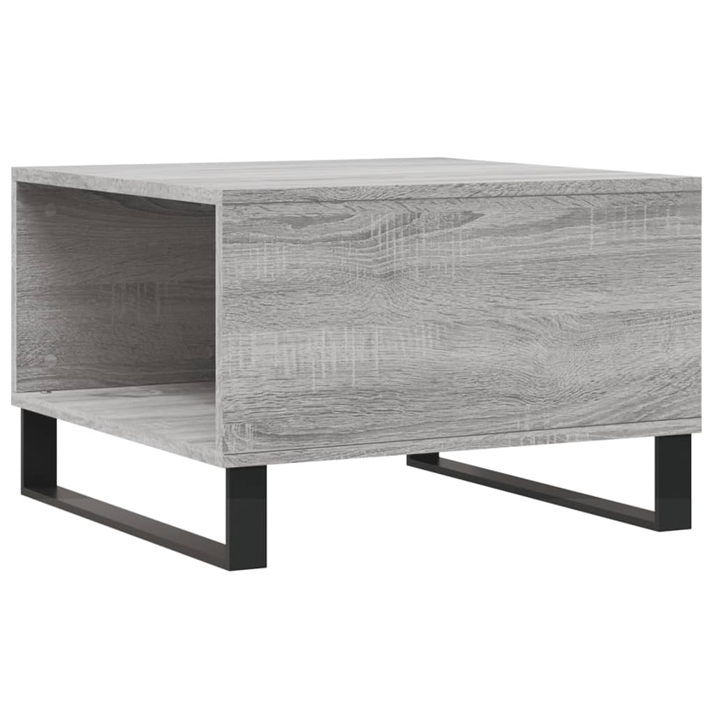 vidaXL Coffee Table Grey Sonoma 55x55x36,5 cm Engineered Wood