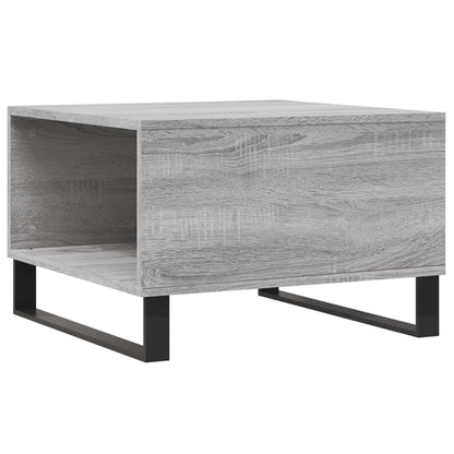 vidaXL Coffee Table Grey Sonoma 55x55x36,5 cm Engineered Wood