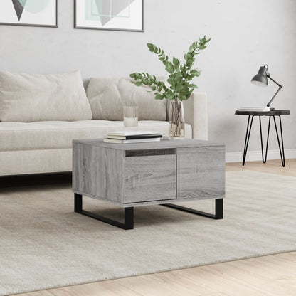 vidaXL Coffee Table Grey Sonoma 55x55x36,5 cm Engineered Wood