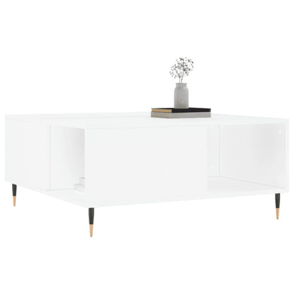 vidaXL Coffee Table White 80x80x36,5 cm Engineered Wood
