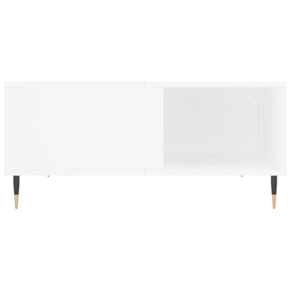 vidaXL Coffee Table White 80x80x36.5 cm Engineered Wood