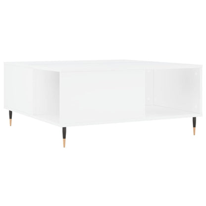 vidaXL Coffee Table White 80x80x36.5 cm Engineered Wood