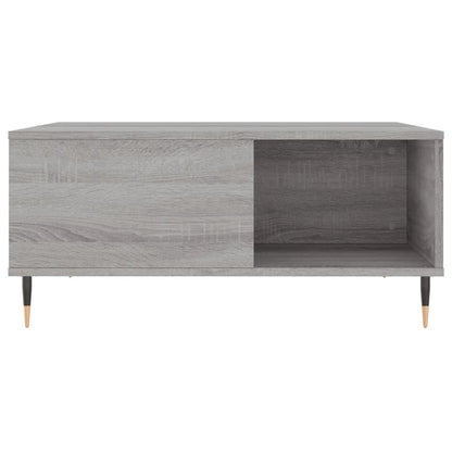 vidaXL Coffee Table Grey Sonoma 80x80x36,5 cm Engineered Wood