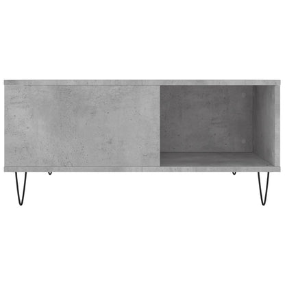 vidaXL Coffee Table Concrete Grey 80x80x36,5 cm Engineered Wood