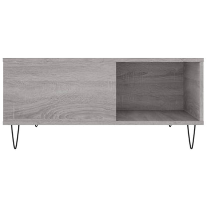 vidaXL Coffee Table Grey Sonoma 80x80x36,5 cm Engineered Wood