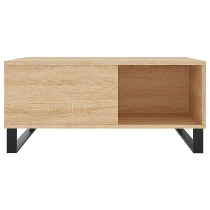 vidaXL Coffee Table Sonoma Oak 80x80x36,5 cm Engineered Wood