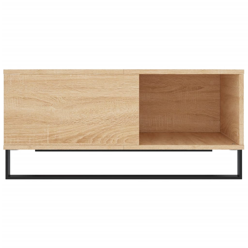 vidaXL Coffee Table Sonoma Oak 80x80x36,5 cm Engineered Wood