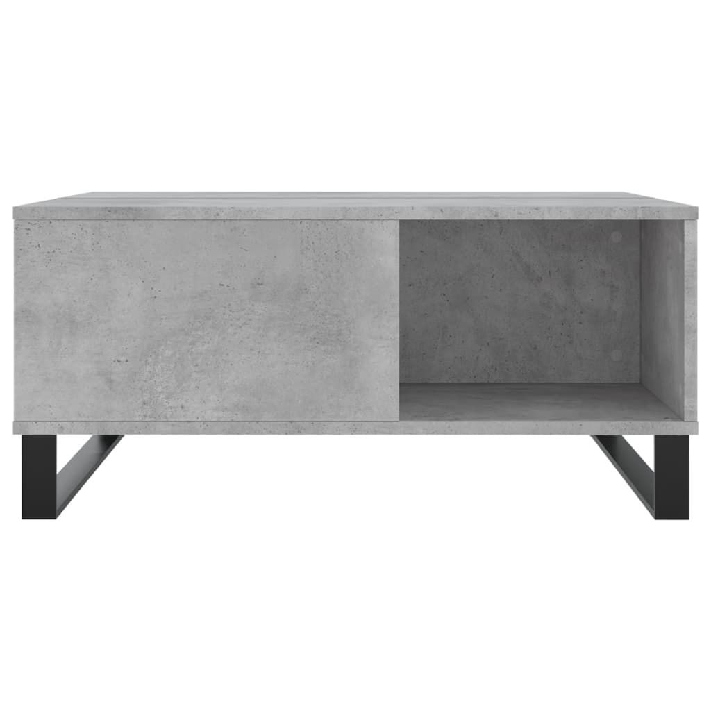 vidaXL Coffee Table Concrete Grey 80x80x36,5 cm Engineered Wood