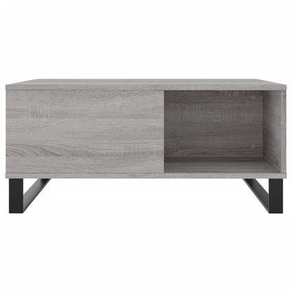 vidaXL Coffee Table Grey Sonoma 80x80x36.5 cm Engineered Wood