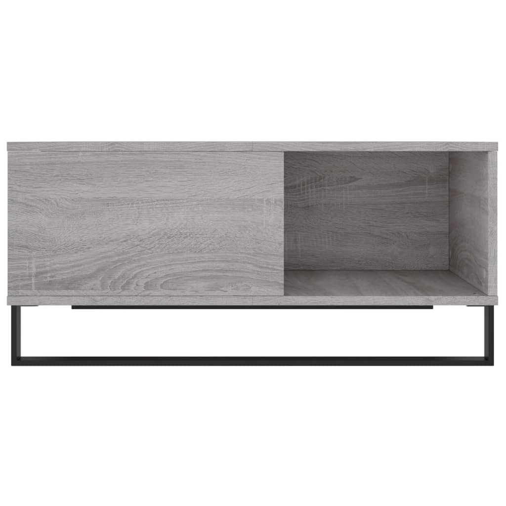 vidaXL Coffee Table Grey Sonoma 80x80x36,5 cm Engineered Wood