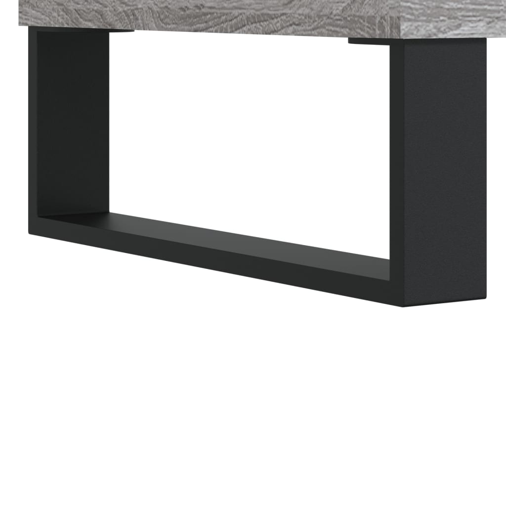vidaXL Coffee Table Grey Sonoma 80x80x36.5 cm Engineered Wood