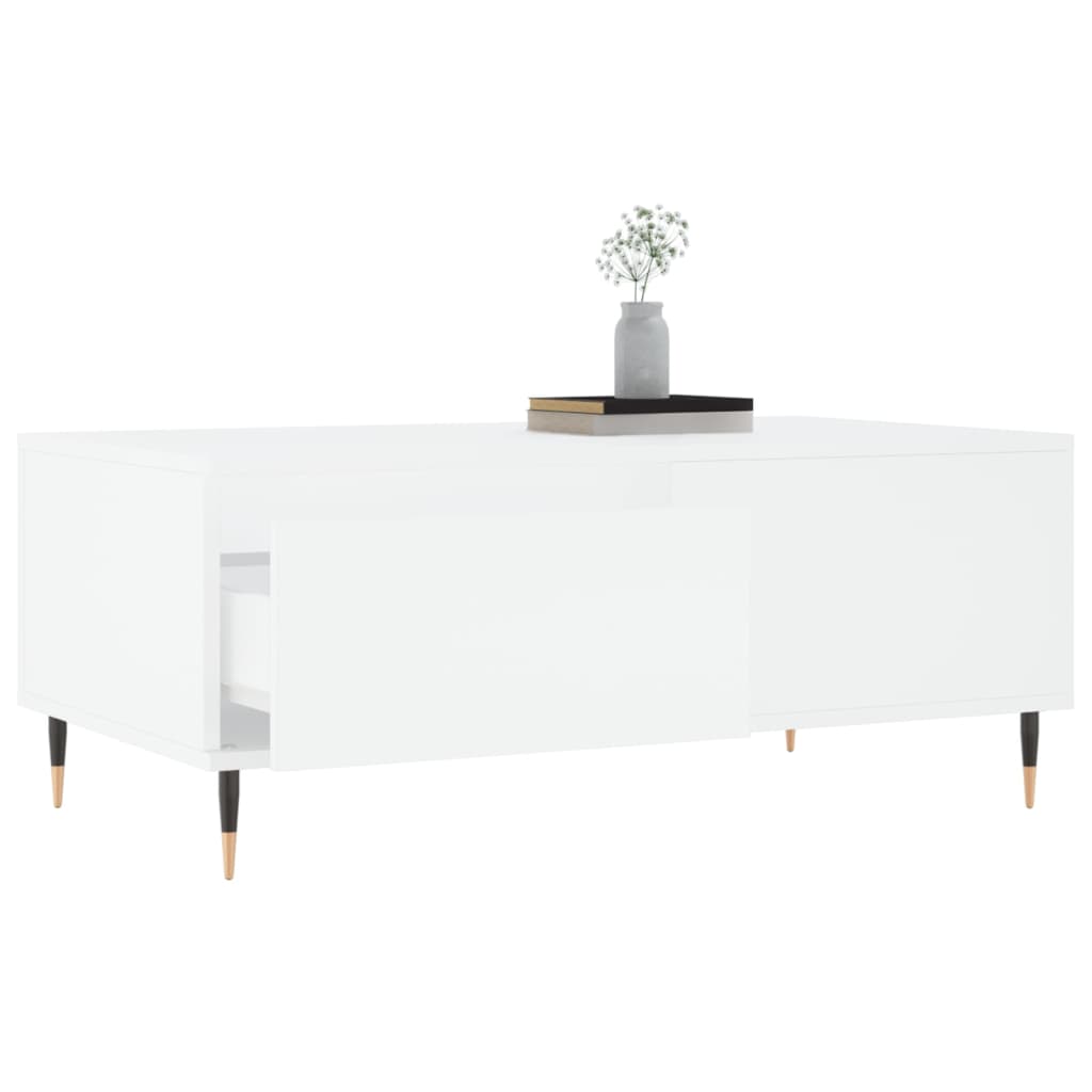 vidaXL Coffee Table White 90x50x36,5 cm Engineered Wood