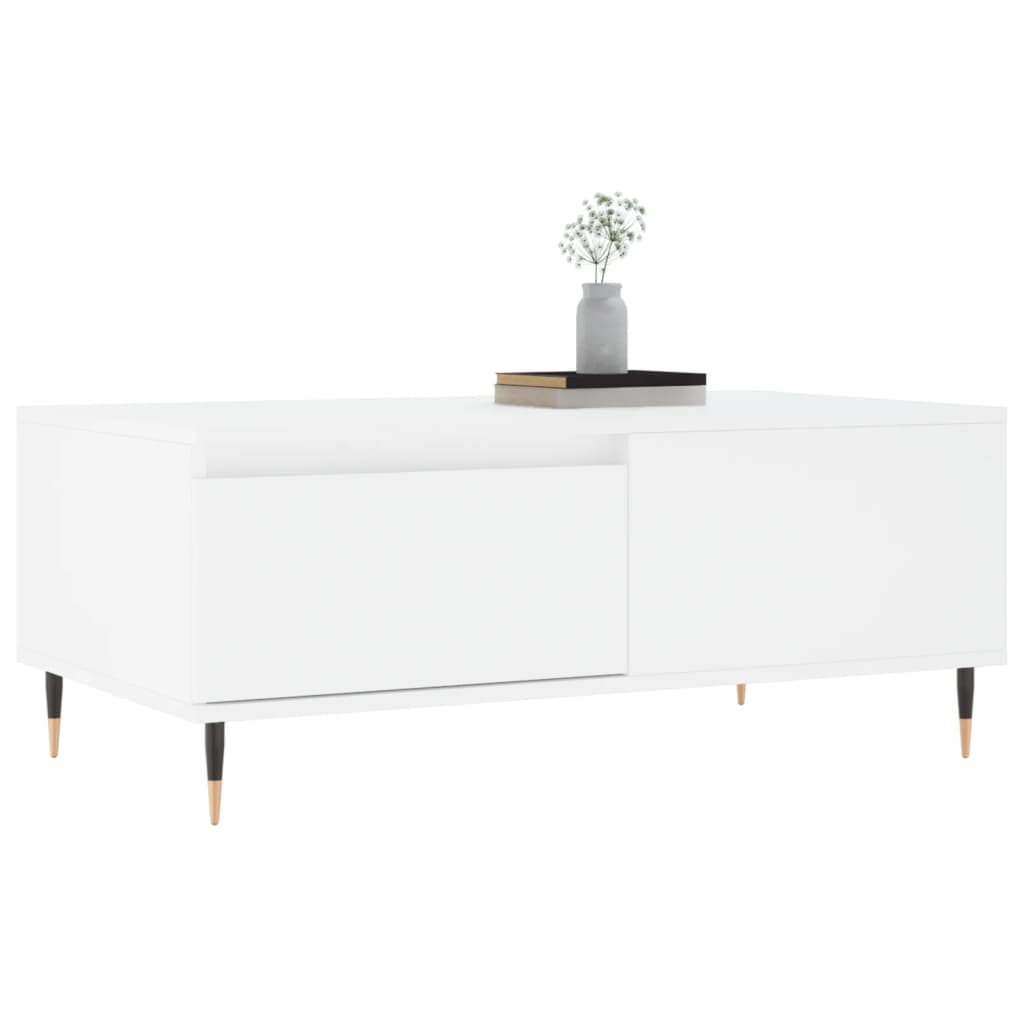 vidaXL Coffee Table White 90x50x36,5 cm Engineered Wood